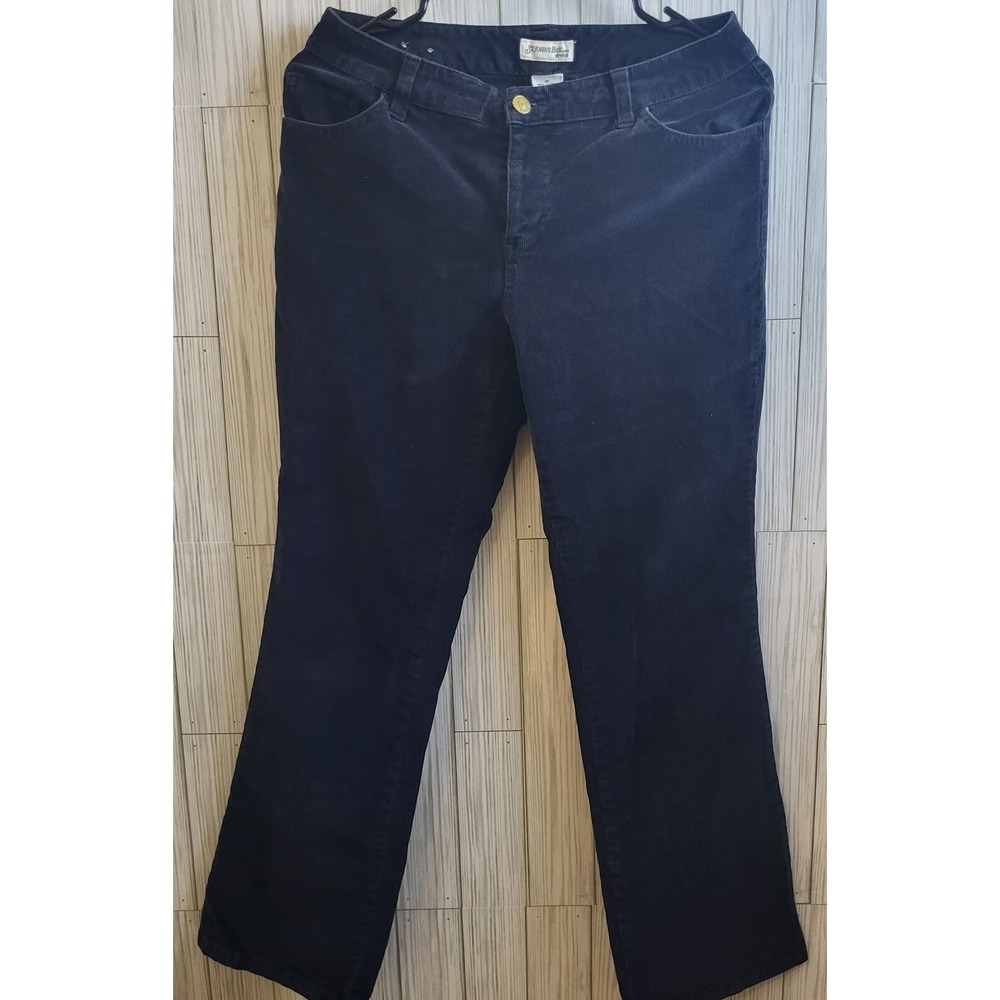 St. John's Bay Cordouroy Women's Navy Blue Pants 6 Petite - Picture 3 of 4